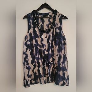 Alfani Abstract Patterned Sleeveless Top